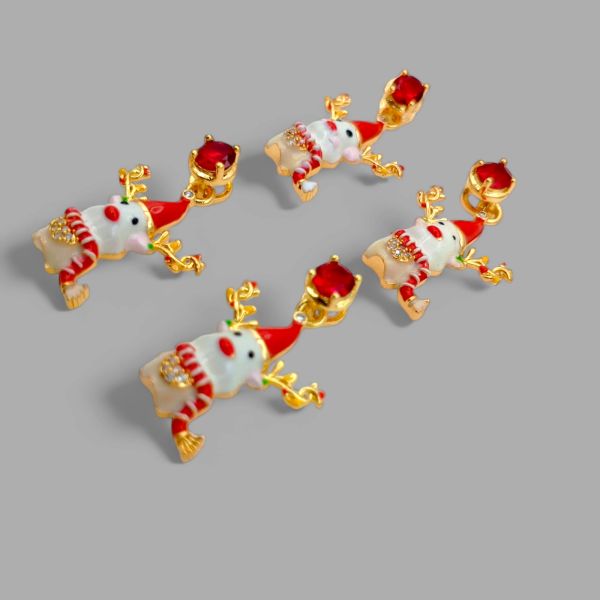 Yılbaşı Noel Atkılı Geyik Charm