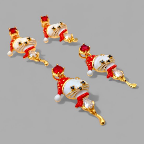 Yılbaşı Noel Kedi Charm