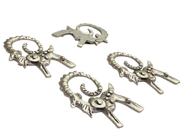 Gümüş Kaplama Antik Keçi Sallantı