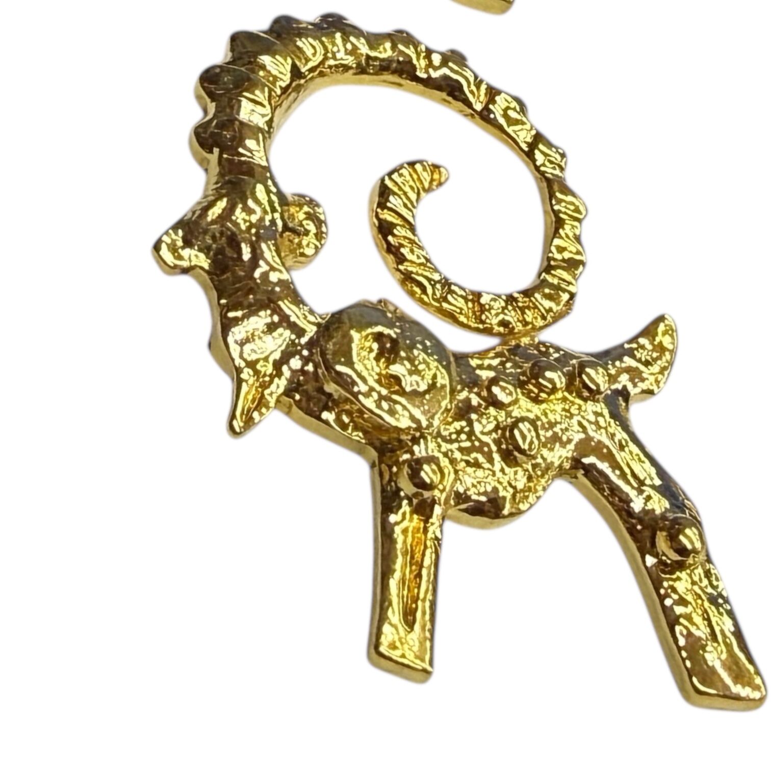 Altın Kaplama Antik Keçi Sallantı