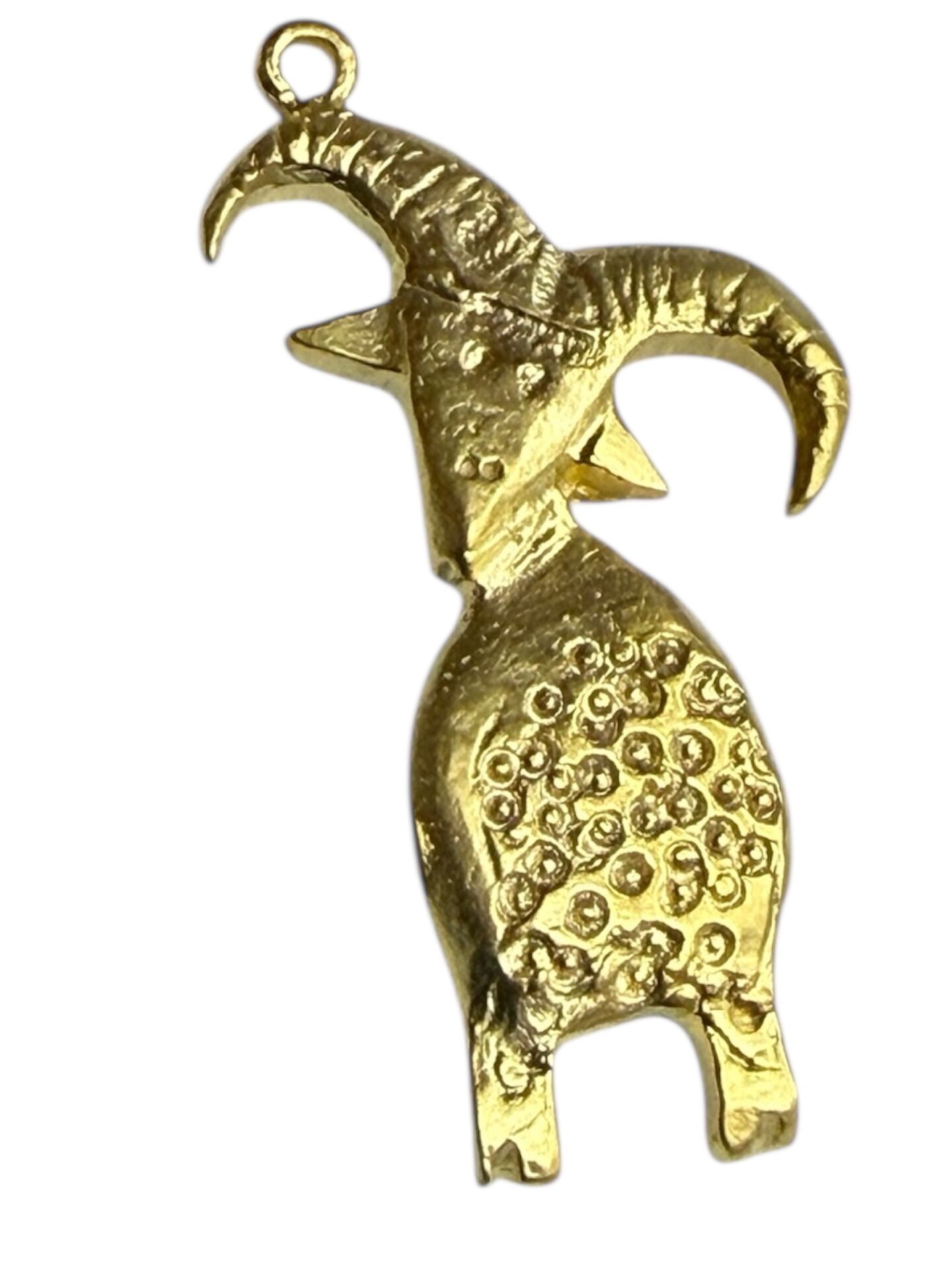 Mat Altın Kaplama Antik Keçi Sallantı