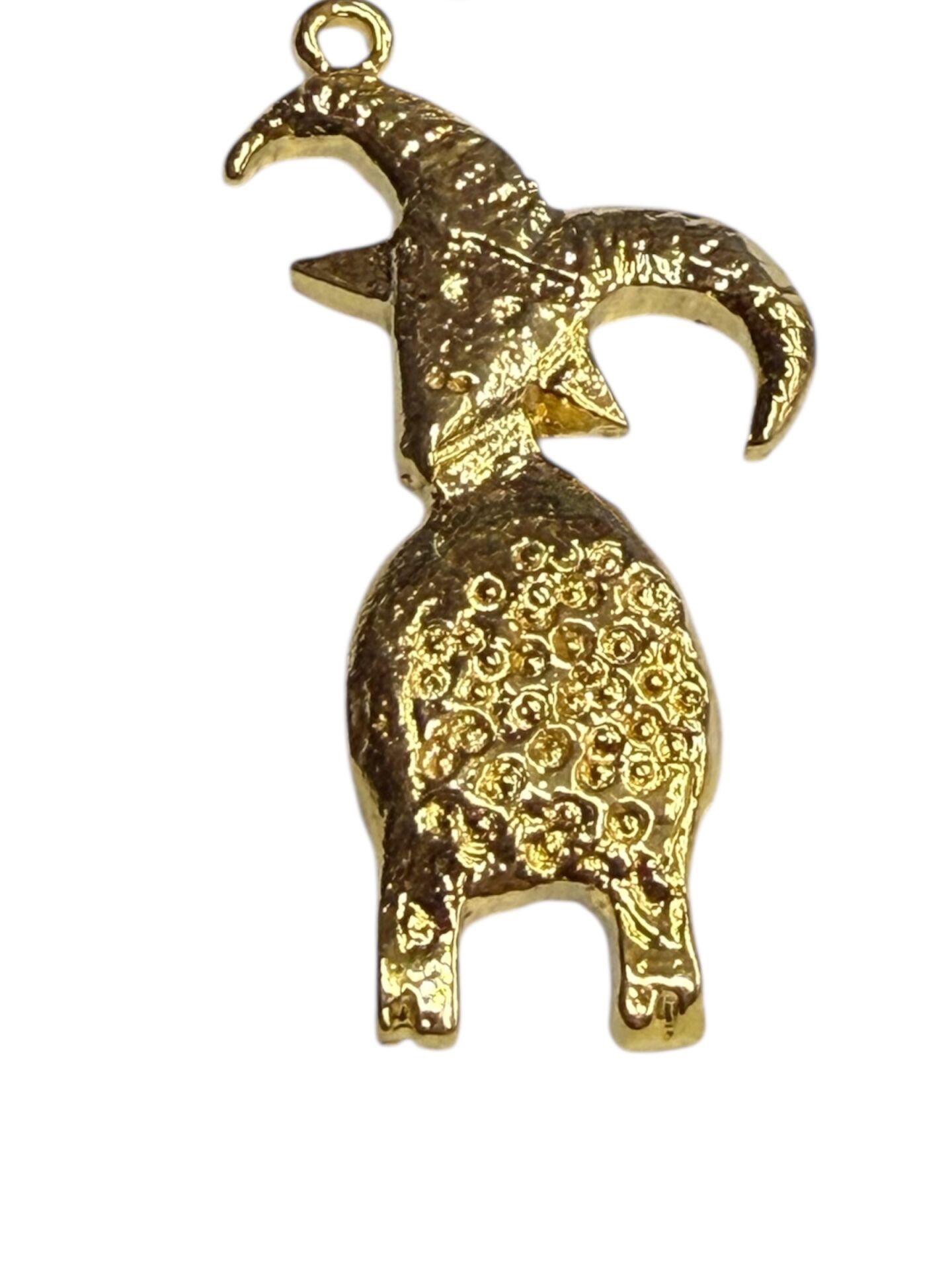 Altın Kaplama Antik Keçi Sallantı