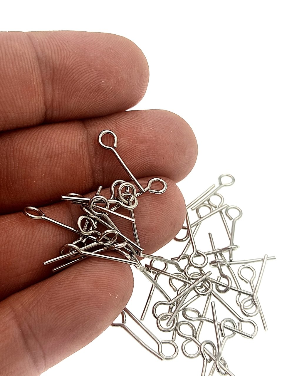 0,80 x 15 mm Free Nikel Kaplama Pirinç Halkalı İğne