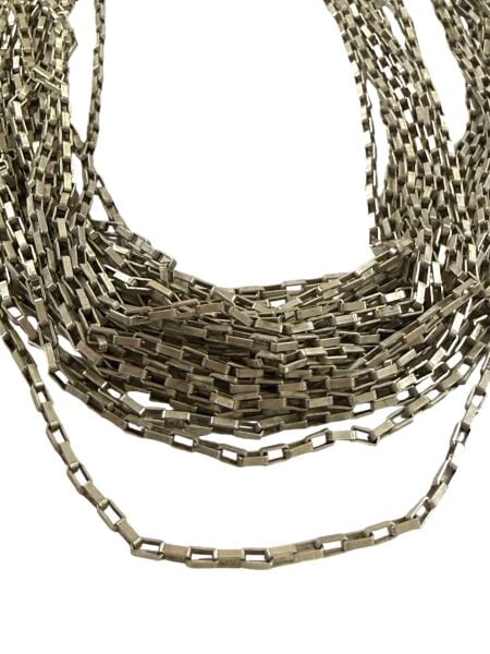 Mat Gümüş Kaplama Kutu Zincir (1 Metre)