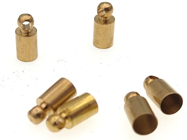 4 mm Kulplu Pirinç Kapsül - Ham