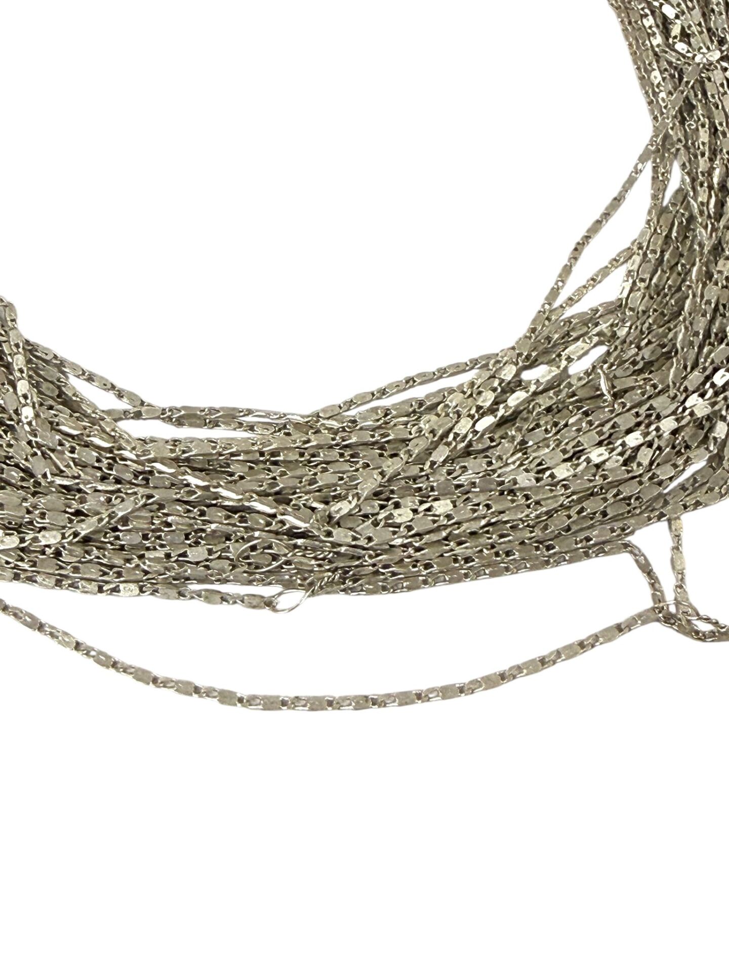 Antik Gümüş Kaplama Zincir (1 Metre)