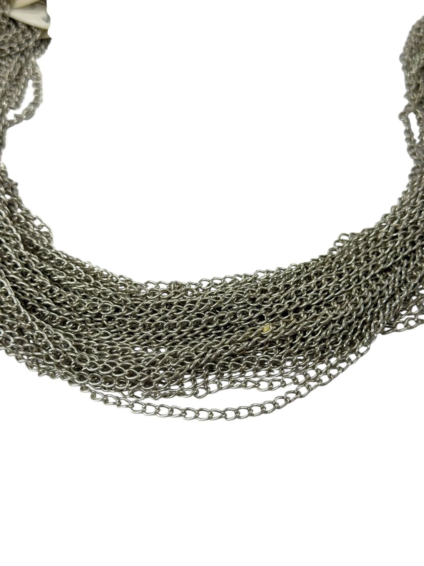 Antik Gümüş Kaplama Uzatma Zincir (1 Metre)