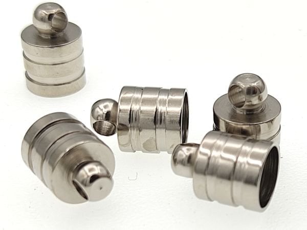 7 mm Kulplu Çizgili Pirinç Kapsül - Nikel
