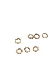0,80 x 5 mm Antik Sarı Kaplama Prinç Halka