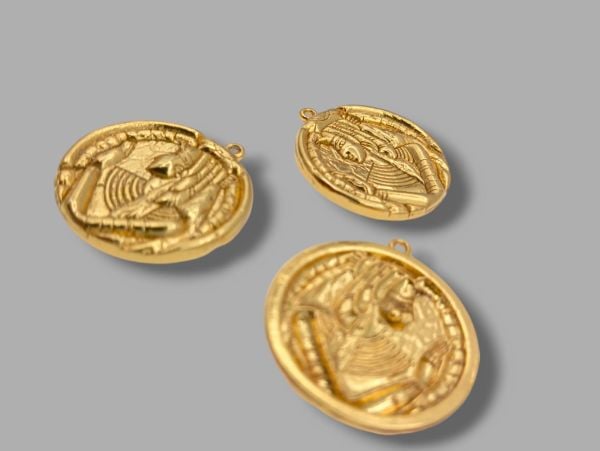 Garantili ve Alerji Yapmaz Altın Kaplama Nefertiti Sallantı