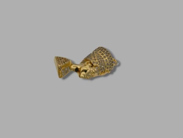 Altın Kaplama Taşlı Nefertiti Sallantı