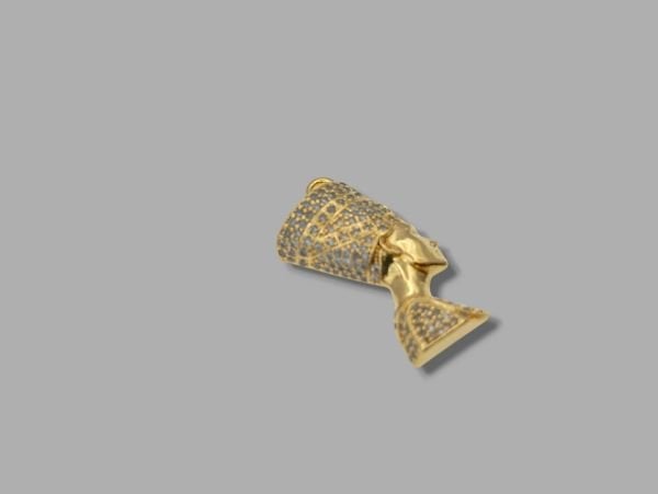 Altın Kaplama Taşlı Nefertiti Sallantı