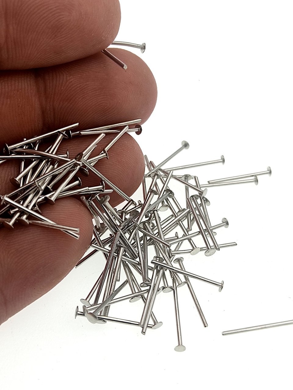 0,85 x 15 mm Free Nikel Kaplama Pirinç İğne