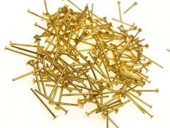 0,85 x 15 mm Sarı Kaplama Pirinç İğne