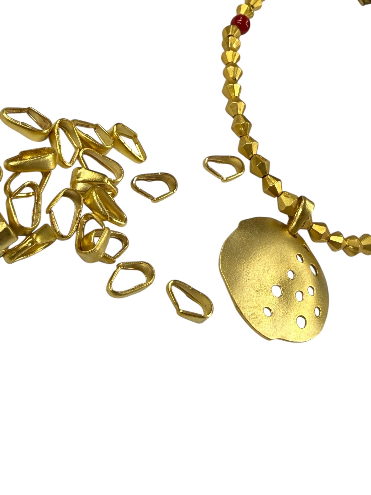 Mat Altın Kaplama Kolye Tepeliği