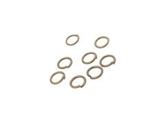 0,80 x 6 mm Antik Sarı Kaplama Prinç Halka