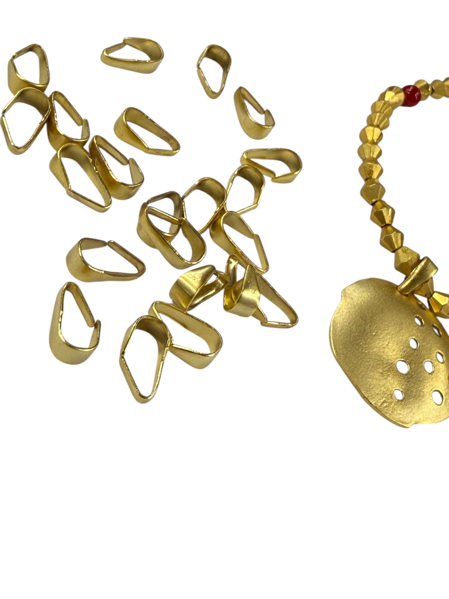 Mat Altın Kaplama Kolye Tepeliği