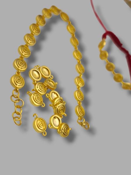 Mat Altın Kaplama Kolye ve Bileklik Malzemesi