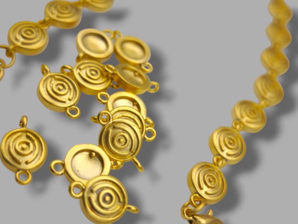 Mat Altın Kaplama Kolye ve Bileklik Malzemesi