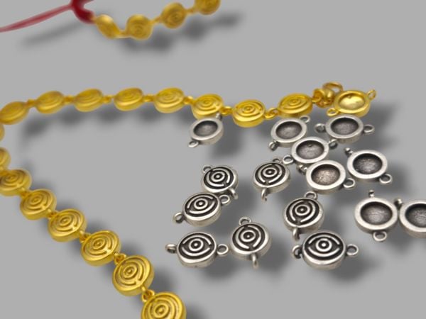 Antik Gümüş Kaplama Kolye ve Bileklik Malzemesi