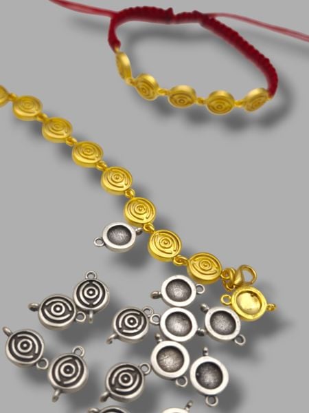 Antik Gümüş Kaplama Kolye ve Bileklik Malzemesi