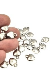 S-056 Boyalı Gümüş Kalp Sallantı