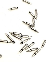 S-155 Boyalı Gümüş Küçük Mermi. Sallantı
