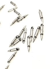 S-155 Boyalı Gümüş Küçük Mermi. Sallantı