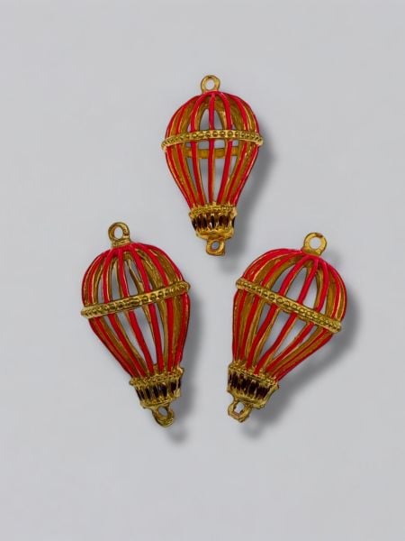 Mat Altın Kaplama Mineli Balon Sallantı Pembe