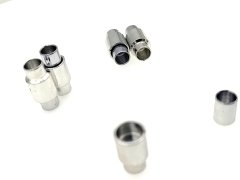 6 mm Mıknatıslı Düz Klips 12 Adet - Nikel