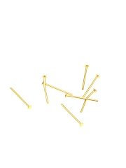 0,85 x 20 mm Altın Kaplama Pirinç İğne