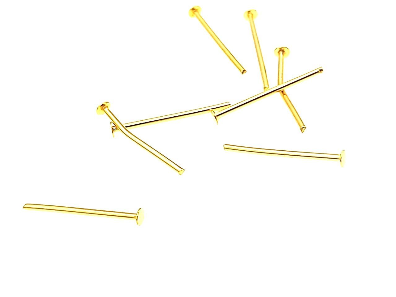0,85 x 20 mm Altın Kaplama Pirinç İğne