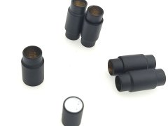 6 mm Mıknatıslı Düz Klips 12 Adet - Siyah