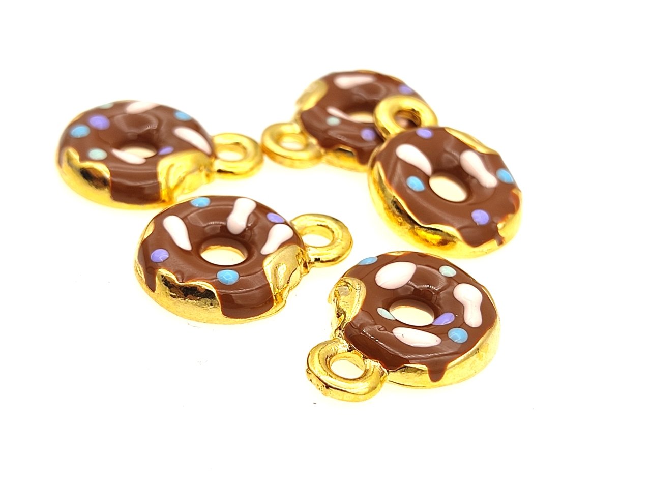 Altın Kaplama Mineli Donut Sallantı