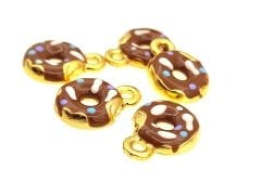 Altın Kaplama Mineli Donut Sallantı