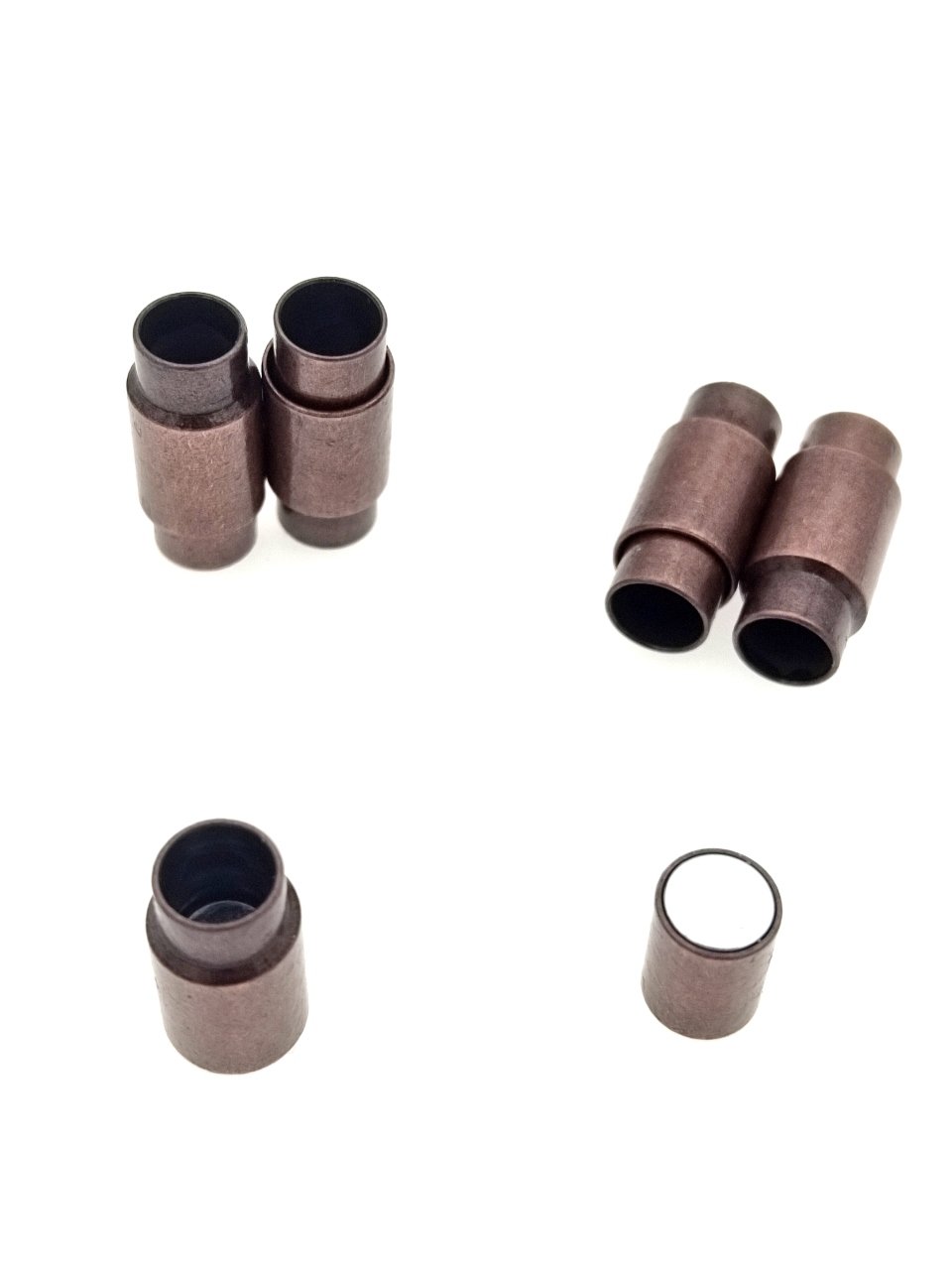 7 mm Mıknatıslı Düz Klips 12 Adet - Bakır Oksit