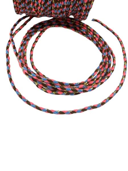 Simli Örgü İp (5m) - (Pembe-Mavi-Kahve)
