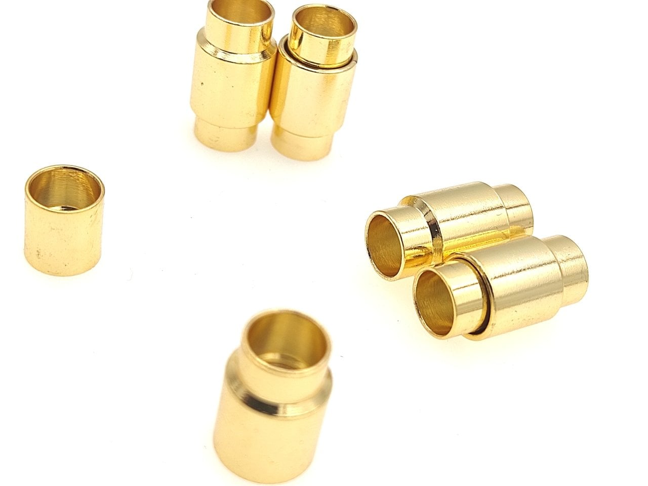 8 mm Mıknatıslı Düz Klips 1 Adet - Altın