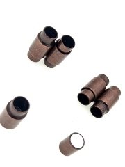 8 mm Mıknatıslı Düz Klips 12 Adet - Bakır Oksit