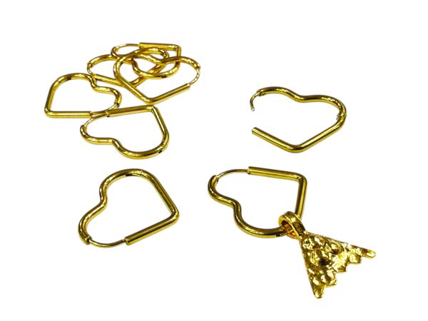 20 mm Çelik Kalp Küpelik