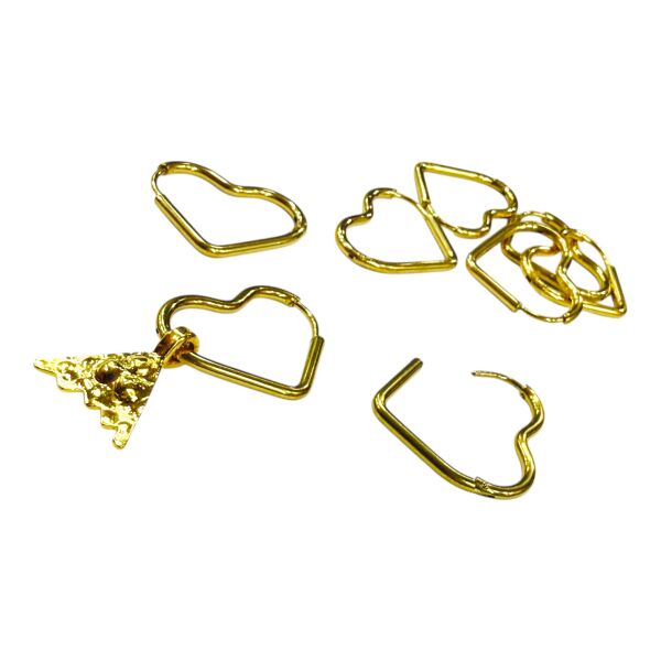 20 mm Çelik Kalp Küpelik