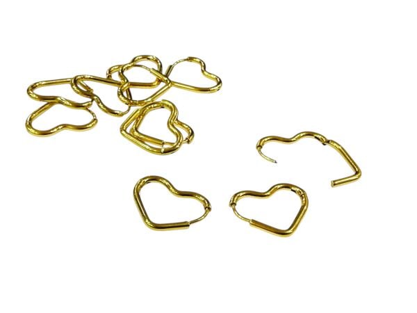 16 mm Çelik Kalp Küpelik