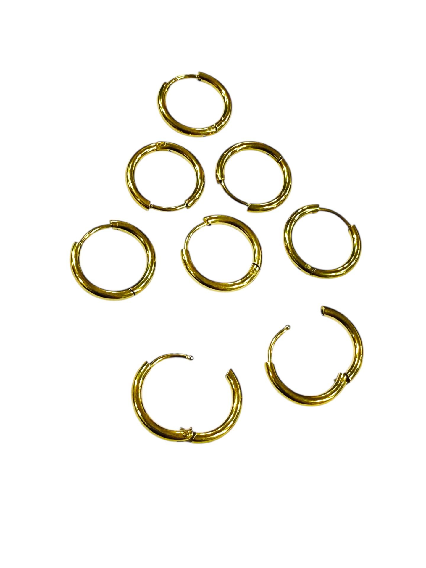 18 mm Çelik Halka Küpelik