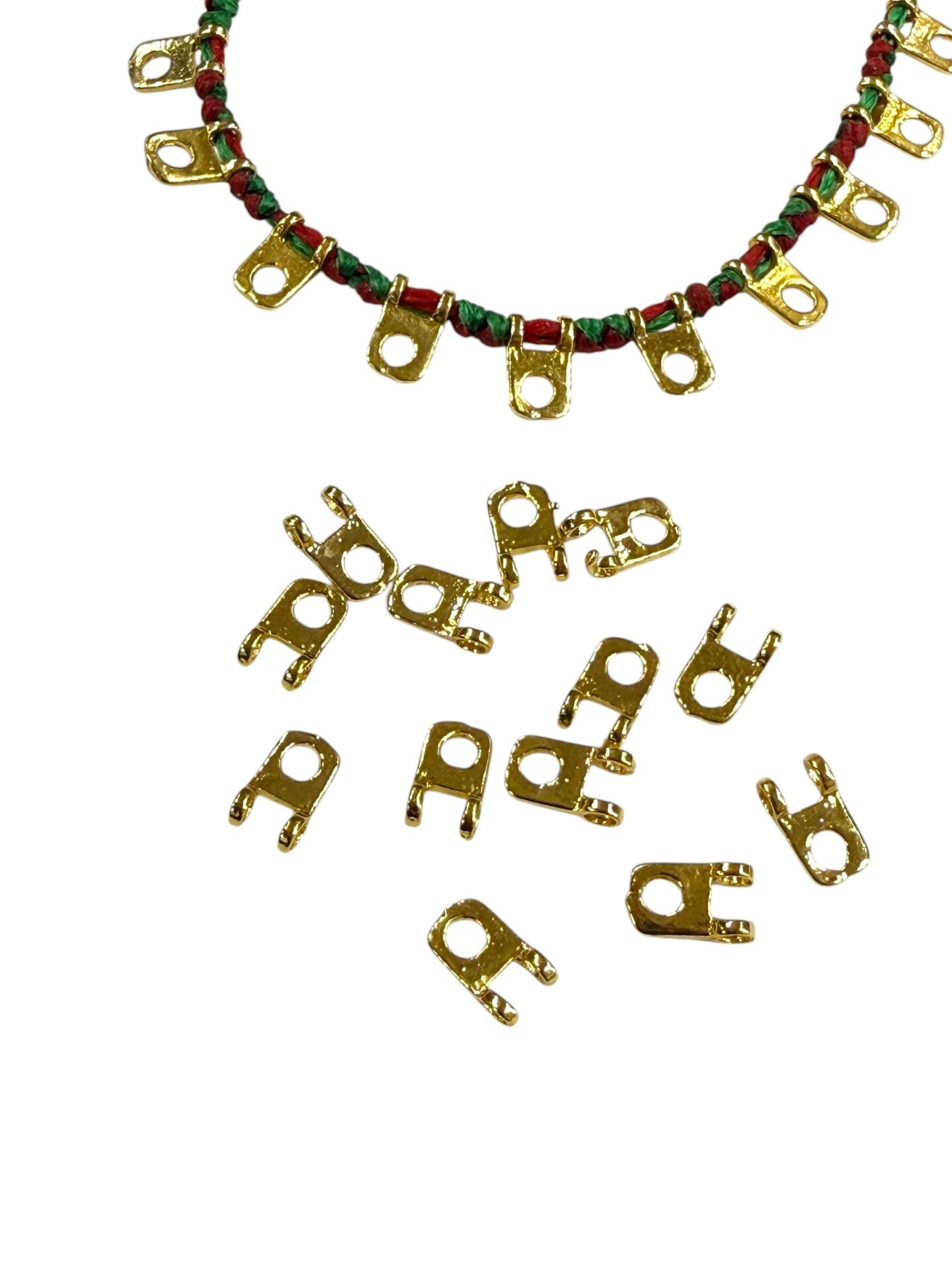 Altın Kaplama Delikli Minimal Dil Sallantı