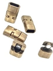 Kanalsız Üstten Geçmeli Mıknatıslı Klips 12 Adet - Antik Sarı