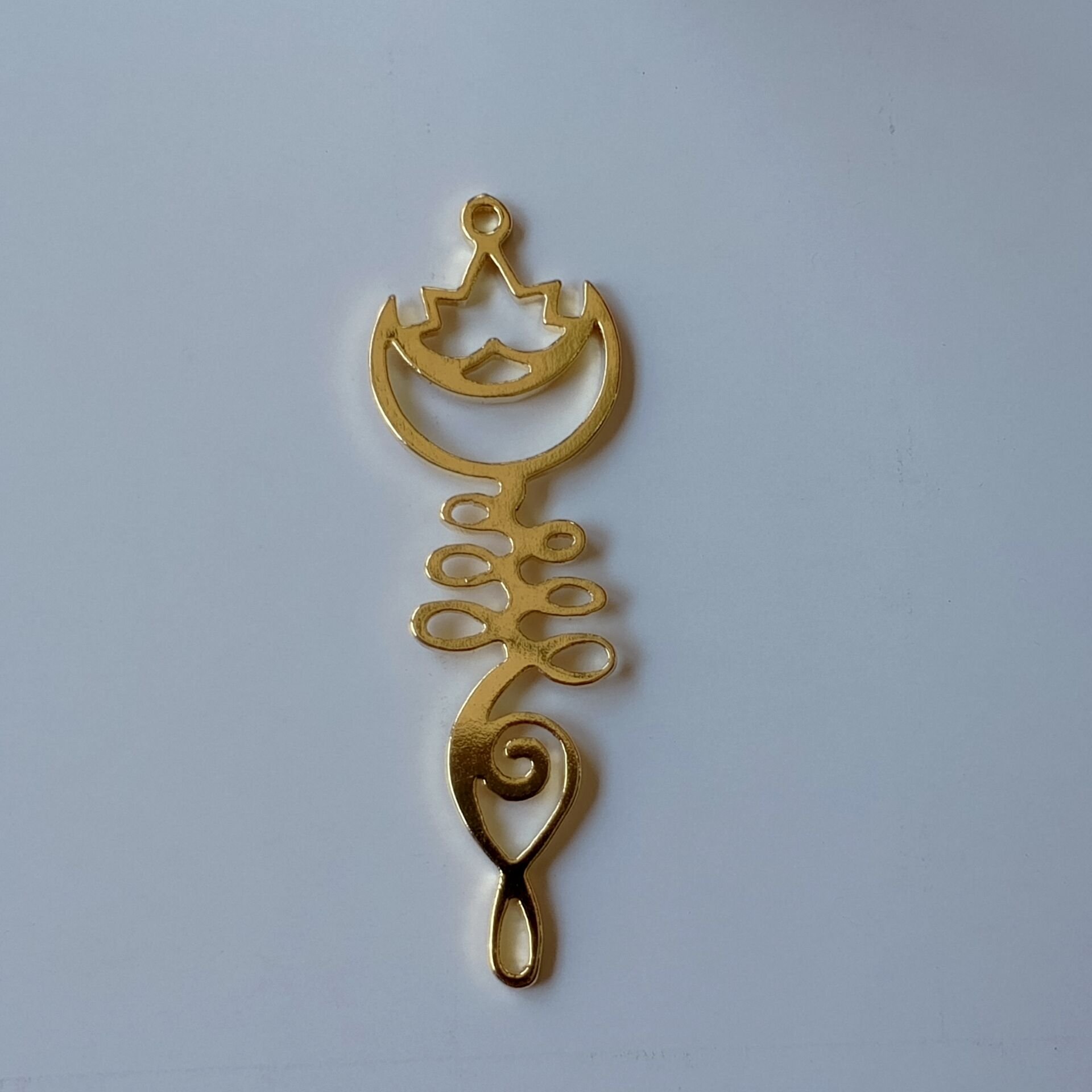 Ay Lotus Çiçeği Kolye Ucu