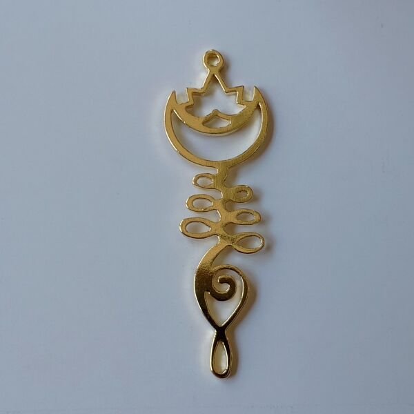 Ay Lotus Çiçeği Kolye Ucu