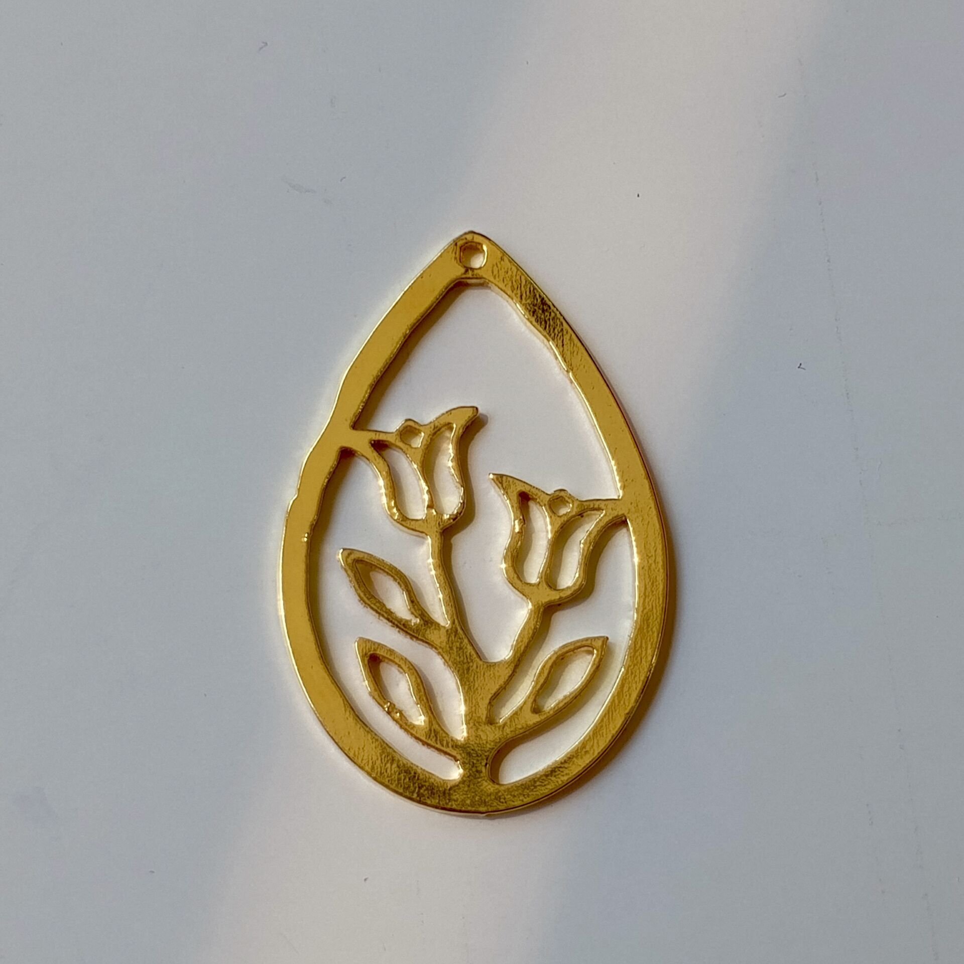 Damla İçi Çiçek Kolye Ucu