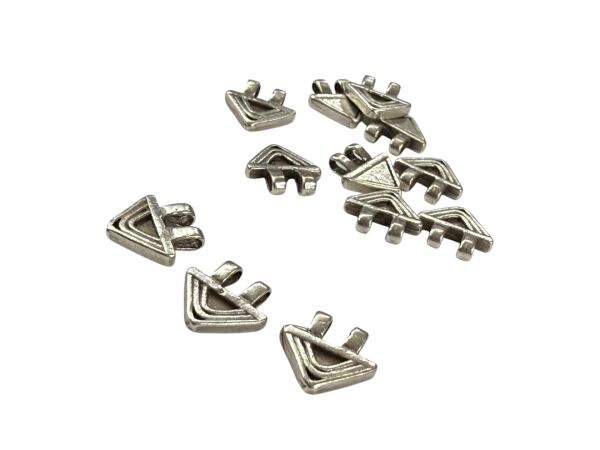 Antik Gümüş Kaplama Minimal Üçgen Sallantı