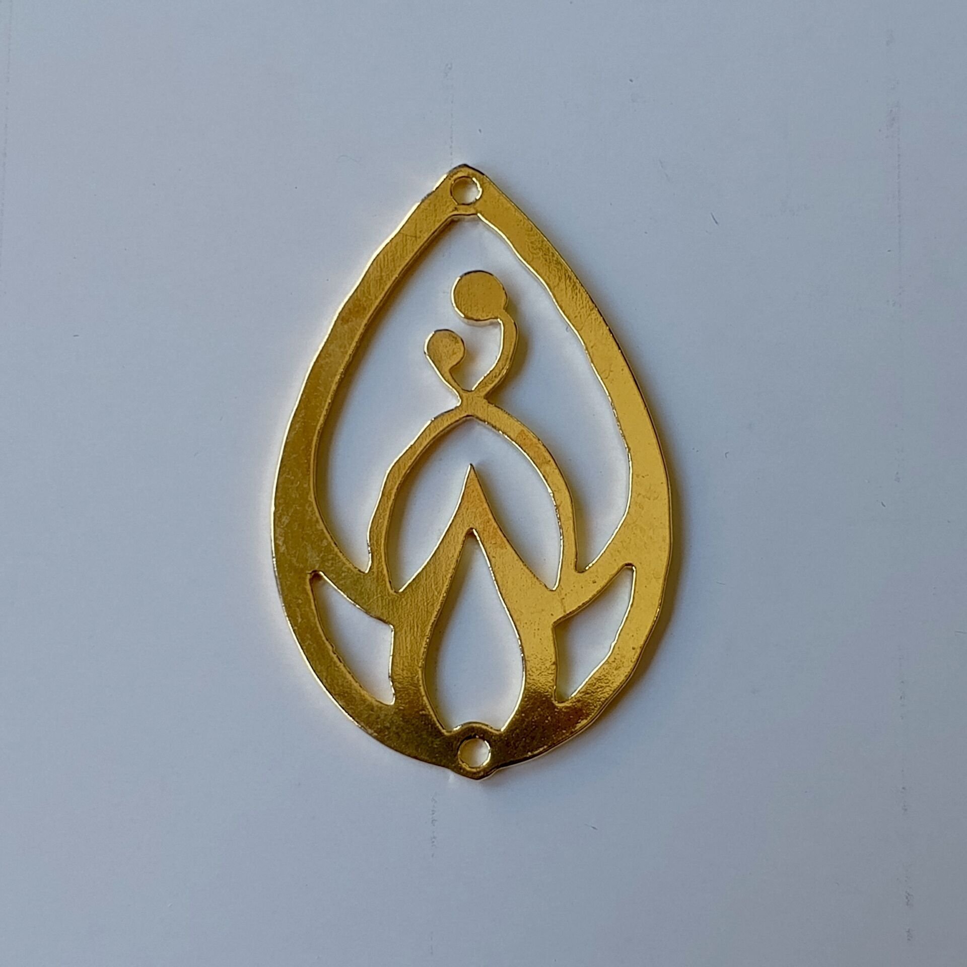 Damla İçi Çiçek Kolye Ucu